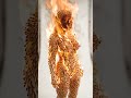 Woman matchstick art on fire 🔥 #fyp