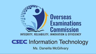 OEC CXC Marathon: CSEC Information Technology Paper Review. Net Worth