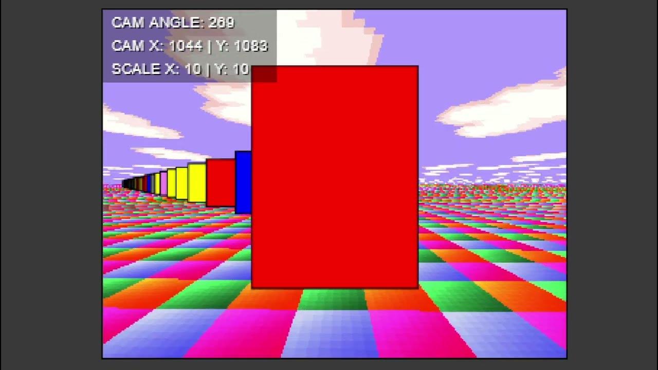 Mode 7 - Javascript: Sprites working! - YouTube