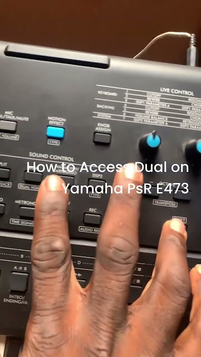 How to access dual function on Yamaha PSR E473 #shorts