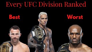 Ranking every UFC Division (Tier List)