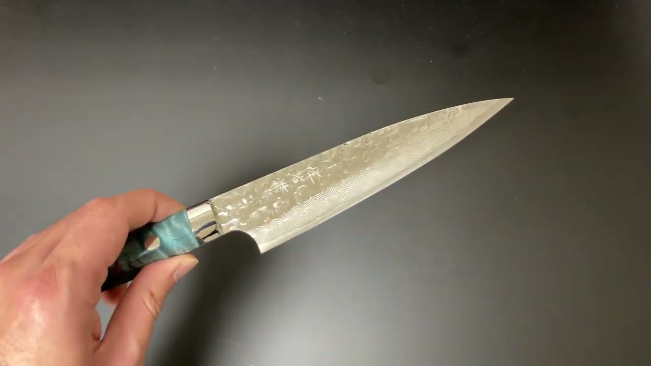 佐治武士 Takeshi Saji ペティナイフ150mm VG10鋼 十字槌目 磨き
