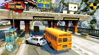 GTA 4 Crazy School Bus Crashes Ep.18