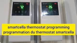 Smartcella thermostat programming Carel