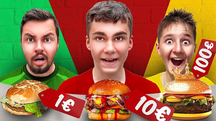 1€ HAMBURGER VS 100€ HAMBURGER
