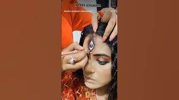 🔱Maa Durga 3rd eye creation tutorial #3rdeyecreation #maadurgalook #durga  #mahalaya2025  #maadurga🙏