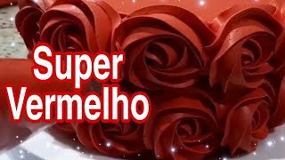 Como tingir o Chantilly de Vermelho vivo❤(Chantillycolorido#1)