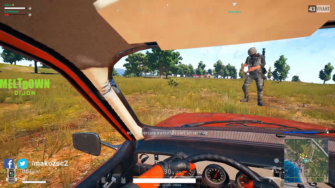 Quick action - Double écrasage kamikaze Dacia :D