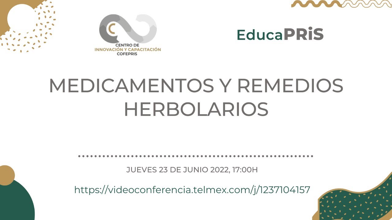 EducaPRiS Sesión 23/06/2022 - Medicamentos y remedios herbolarios - YouTube