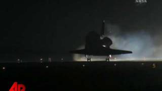 Raw Video: Shuttle Makes Rare Nighttime Landing