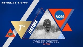 Florida Swimming: Caeleb Dressel 50 Free NCAA Champion