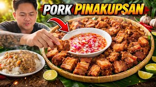 Pork Pinakupsan Outdoor Cooking Mukbang Philippines
