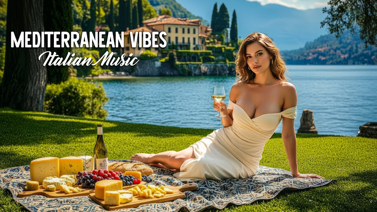 Relaxing Mediterranean Music 🍷 Sea Light, Soft Waves & Italian Dreams