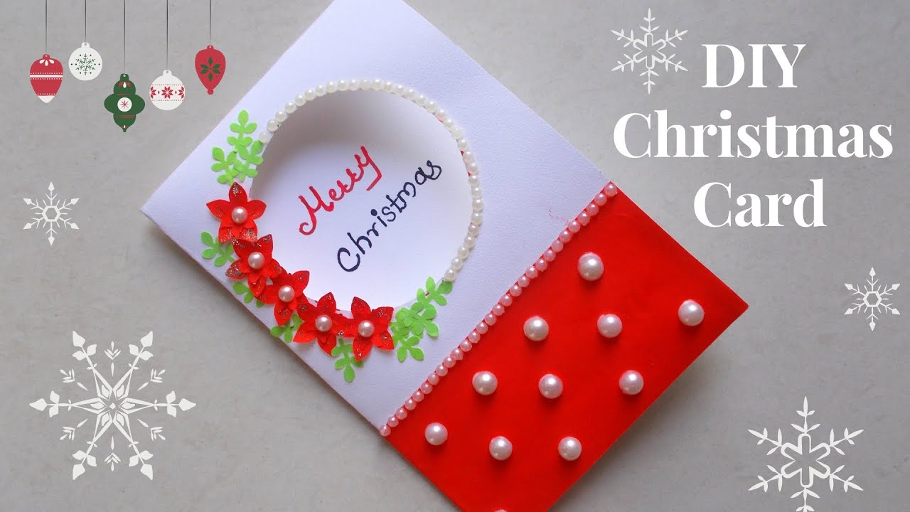 DIY Christmas Greeting Card/How to make Christmas Card /Simple and Easy