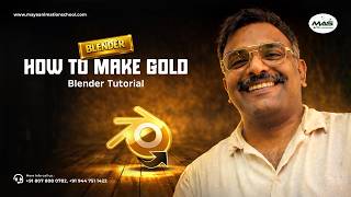 Learn how to create realistic gold material in Blender ✨🟡