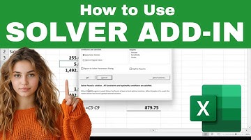 How to Add & Use the SOLVER Add-in for EXCEL (free "what-if analysis tool!)