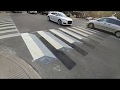 3D crosswalk painted onto the street in Outremont