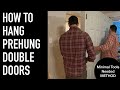 How to Install Prehung Double French Doors - Minimal Tools Required Method