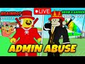 🔴 A MAIOR GUERRA de ADMIN da HISTÓRIA BRAINROT vs GROW a GARDEN!!