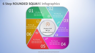 6.Create 6 Step ROUNDED SQUARE infographic|PowerPoint Presentation|Graphic Design|Free Template
