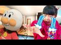 【寸劇】アンパンマンとさよなら！？お片付けしないといなくなっちゃう【ごっこ遊び】Yu and Yuna pretend to learn how to put away their toys