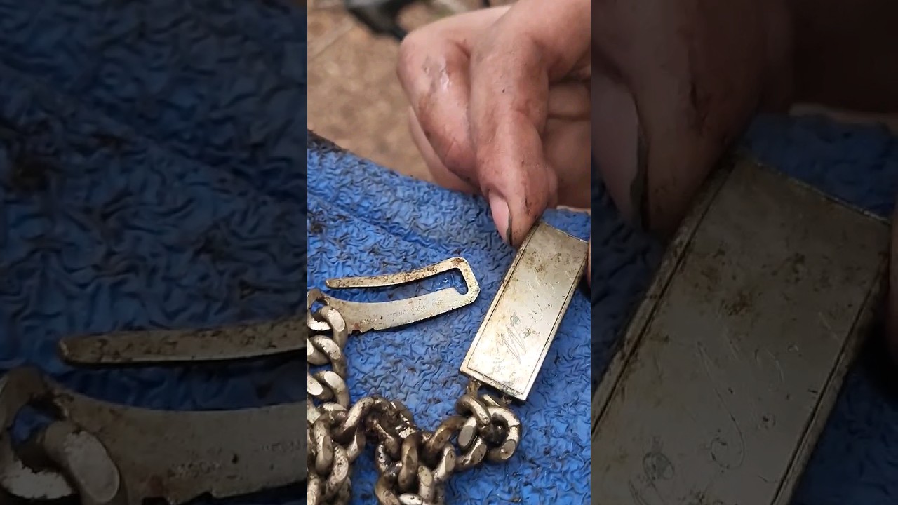 We Unearthed a WW2 era ID Bracelet w/Hand Engraved Initials using a Metal Detector!