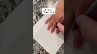 Easy Christmas toddler craft! Handprint Christmas tree! #christmas #toddlermom #toddleractivities