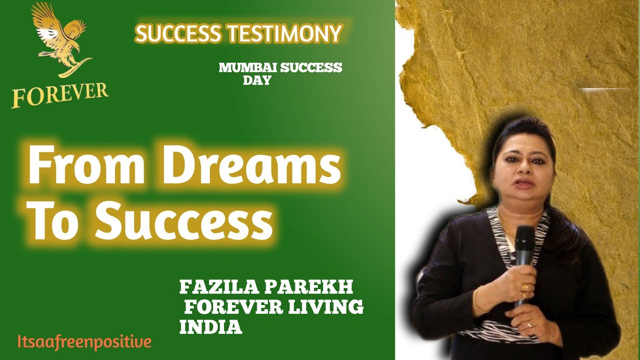 Success Testimony by Fazila Parekh | Mumbai Success Day | Forever Living India | ItsAafreenPositive