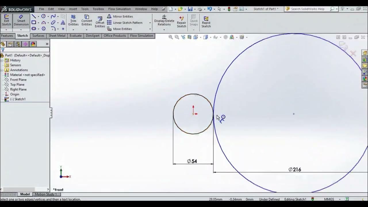 How to make a spur gear in SolidWorks كيف تصنع مسنن (دشلي) بالسولدوركس