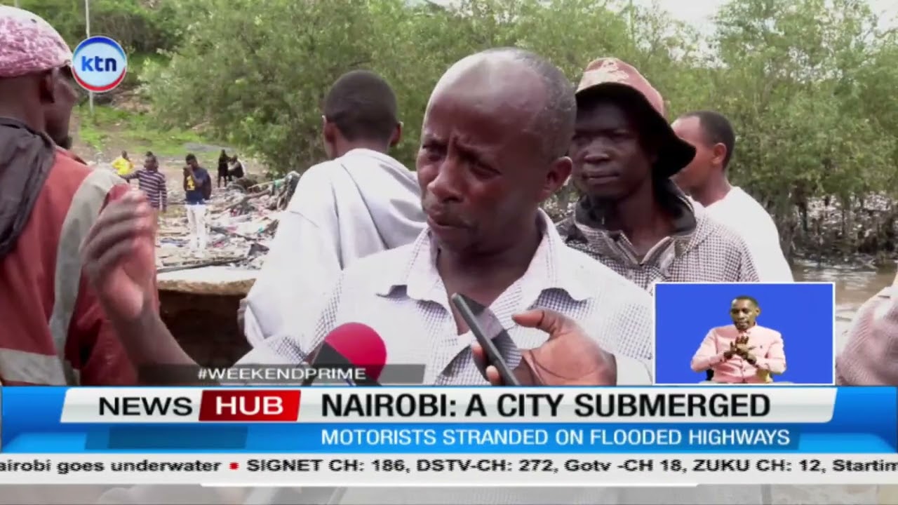 Heavy rains paralyze Nairobi and other regions, leaving residents stranded and flooded