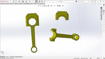 SolidWorks Tutorial: How to Design a Connecting Rod Step-by-Step