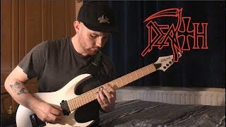 Death &quot;Trapped In A Corner&quot; Guitar Cover (one take) - Tab in description!