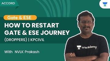 How To Restart Gate & ESE Journey for Droppers | By NVLK Prakash