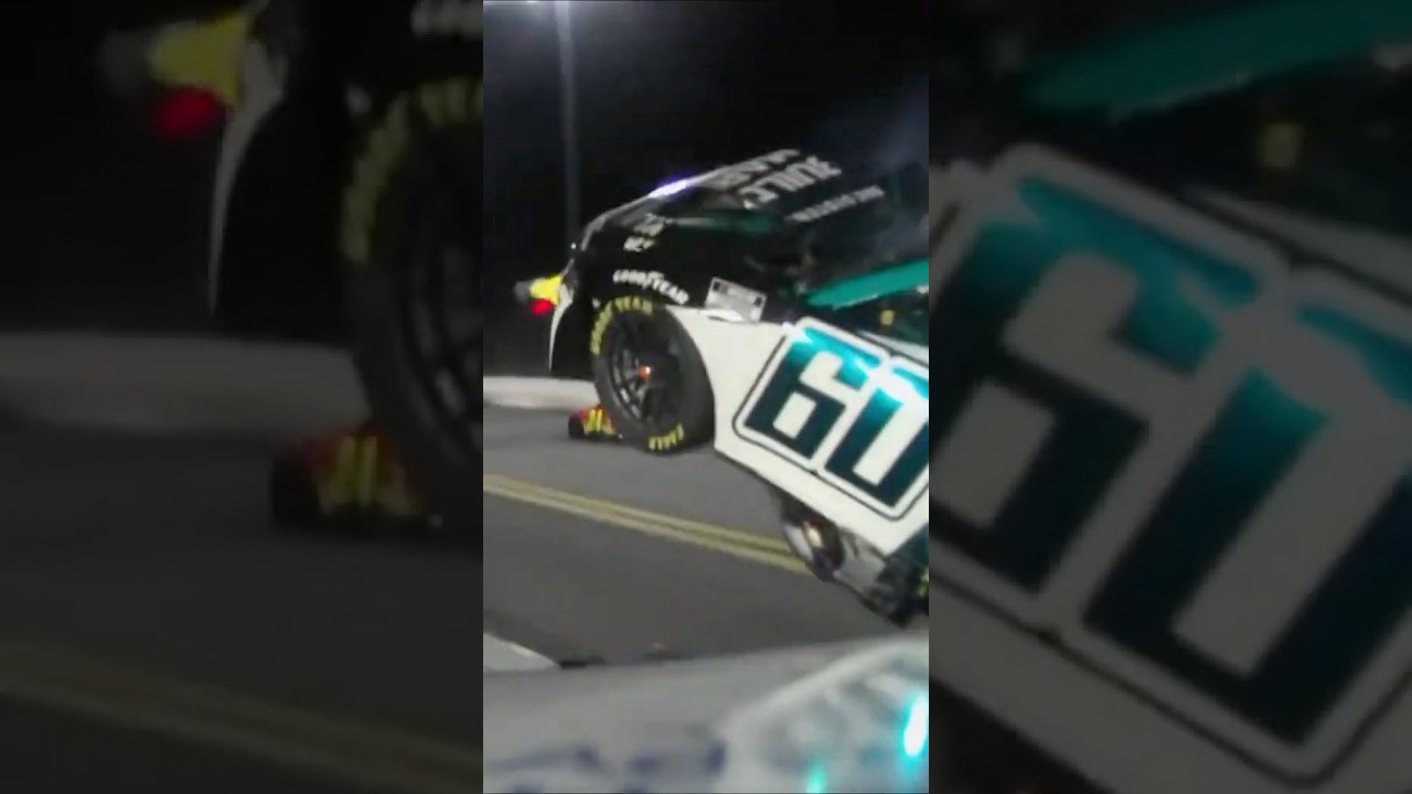 On-board of angles of Preece's flip at Daytona 😳