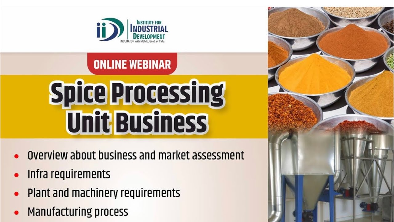 ਕੋਈ ਵੀ ਮਸਾਲਾ ਪੀਸਣ ਵਾਲੀ ਮਸੀਨ ਜਾਂ ਹੋਰ ਕੋਈ Processing unit ਘੱਟ ਤੋਂ ਘੱਟ ਖਰਚੇ ਨਾਲ ਕੰਮ ਸ਼ੁਰੂ ਕਰੋ