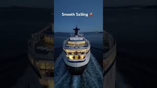 🚢 Epic Drone View|Ferry Sailing Calmly ⛴️🌅#shorts #ferry#drone