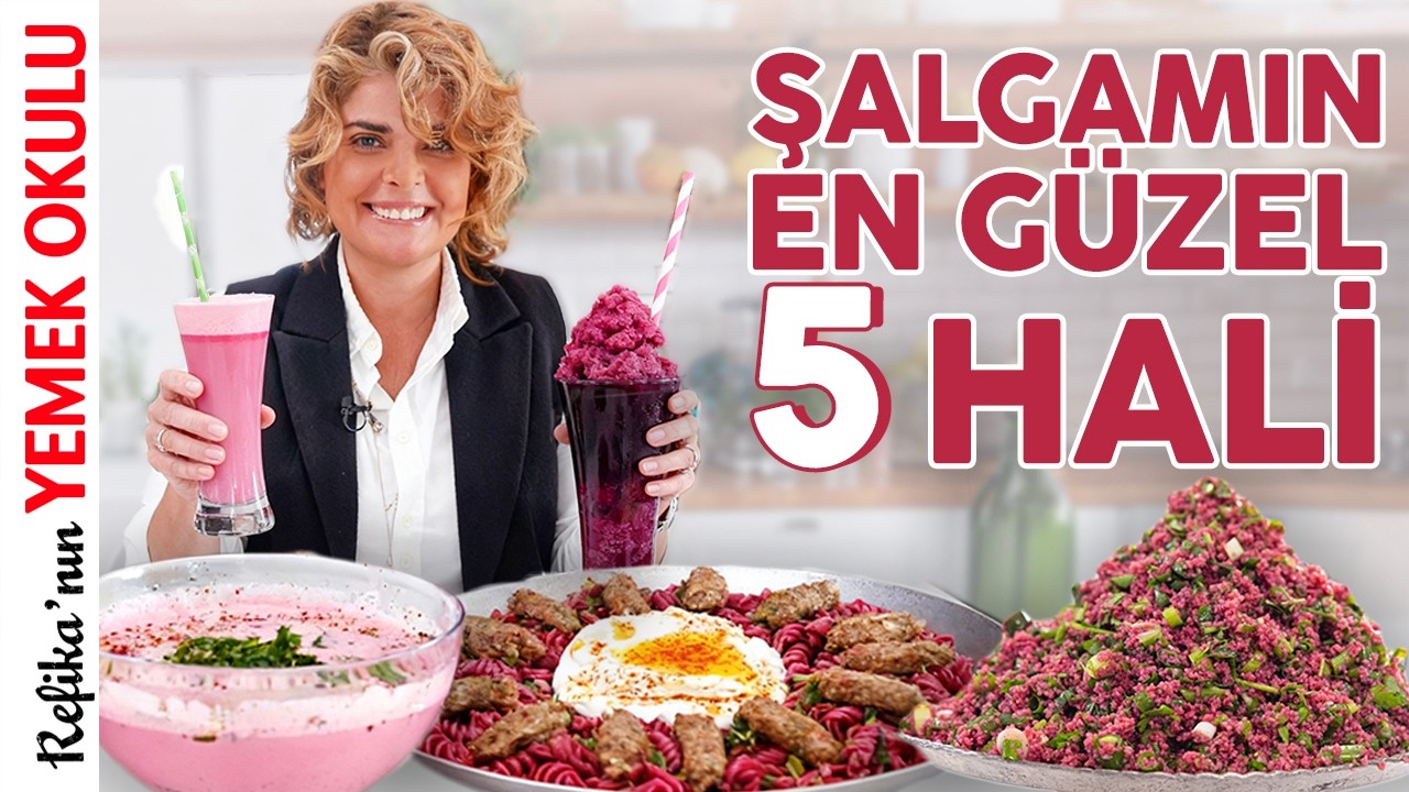 ŞALGAMDAN 5 MUHTEŞEM TARİF 💜 Evde Şalgam Nasıl Yapılır? | Şalgamdan Makarna, Kısır, Ayran ŞALGAMDAN 5 MUHTEŞEM TARİF 💜 Evde Şalgam Nasıl Yapılır? | Şalgamdan Makarna, Kısır, Ayran