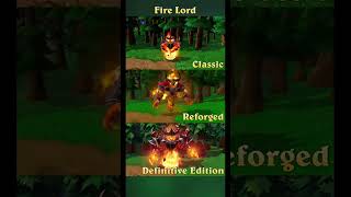 Warcraft 3 Neutral Hero Fire Lord GFX Comparison / Classic / Reforged / Definitive Edition