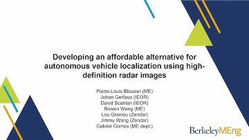 Capstone Project Pitch for Autonomous Vehicle Perception With High-Definition Radars