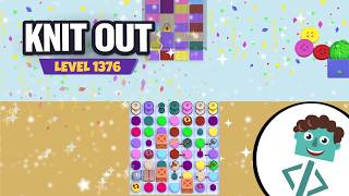 Knit Out Level 1376 | Walkthrough | No Boosters