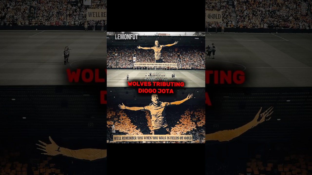 Wolverhampton tribute for Diogo Jota 🥹❤️