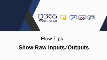 Power Automate Flow Tips:  Show Raw Inputs/Outputs