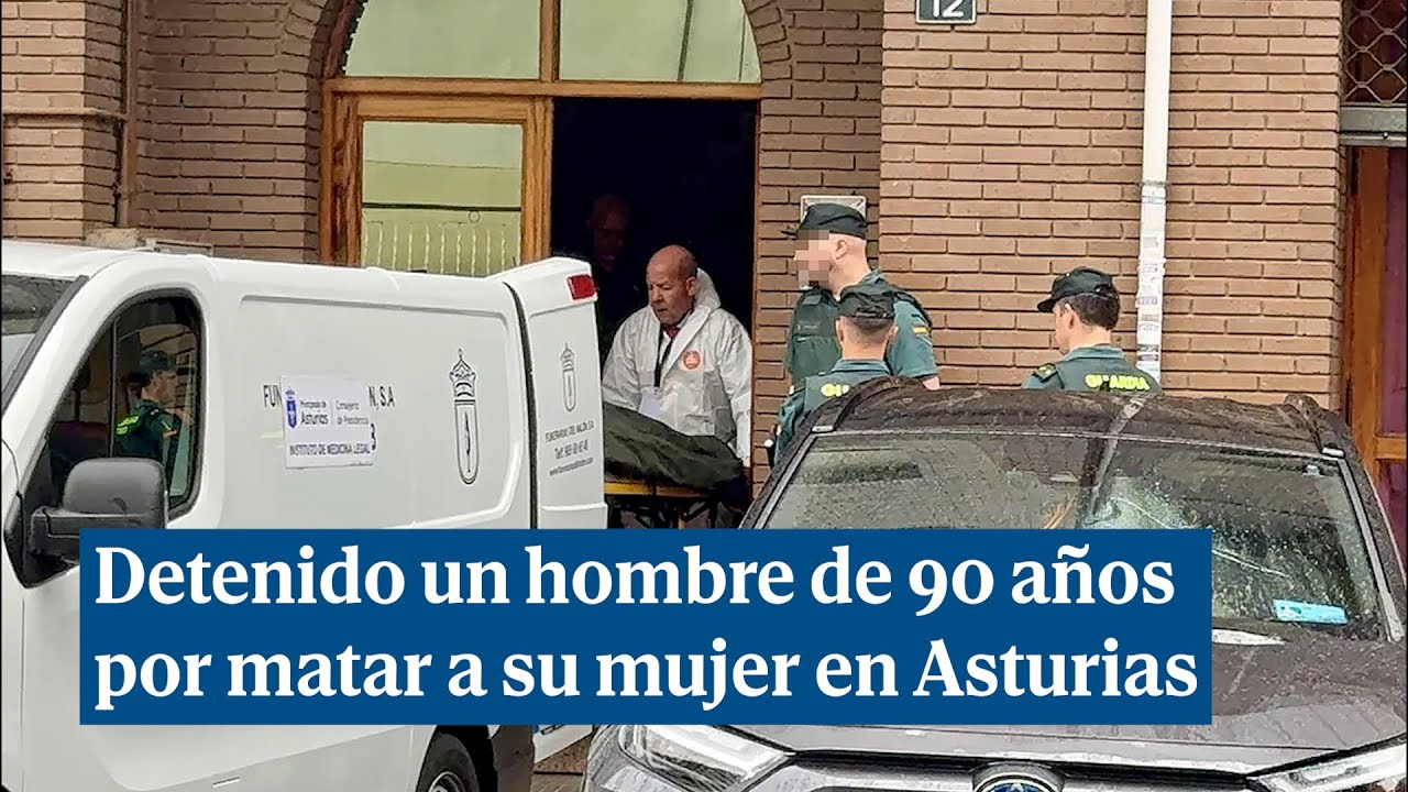 Detenido un hombre de 90 años por matar a su mujer en Asturias - YouTube