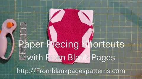 Paper Piecing Shortcuts: Trimming Seam Allowance on Multiple Sections at Once