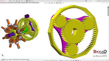 Solidworks Tutorial 67 : Electric TurboProp with Variable Pitch Propellers Part 1 - Gearbox