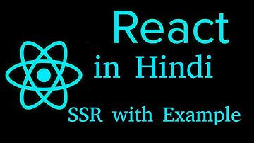 React js Hindi Tutorial #30 Server side rendering example