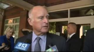California Governor Brown votes