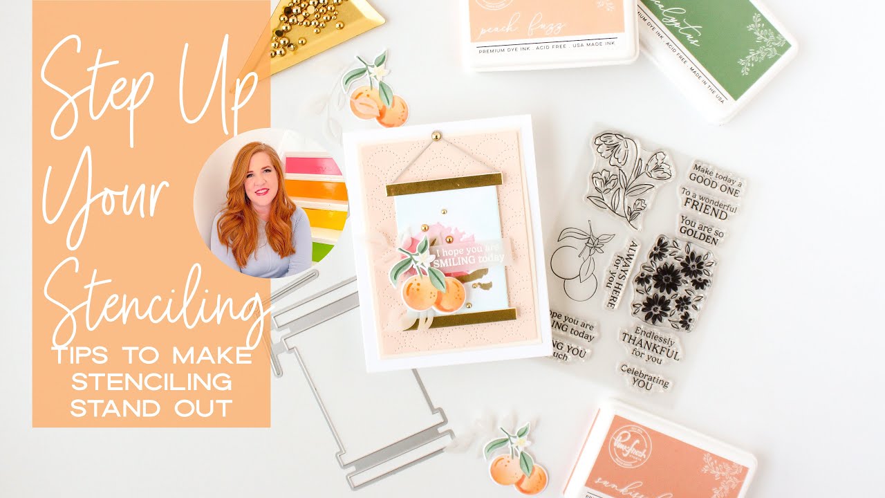 Tips To Step Up Your Stenciling - Kindness In Bloom Release Pinkfresh Studio