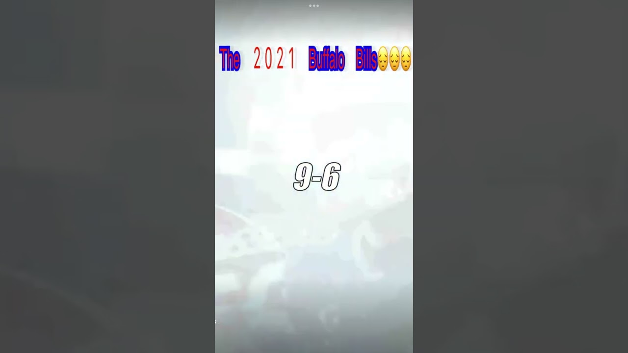 The 2021 Buffalo bills😔