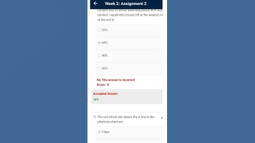09/08/2023 SWAYAM GEOTECHNICAL ENGINEERING ASSIGNMENT 2 QUESTION AND ANSWER I ASSIGNMENT 2 SOLUTIONS
